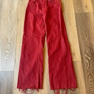 Zara Red Jeans